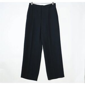 Wilfred Women's Alanya Black Flat Front Pockets Wide Leg Dress Pants Size 10 NEW